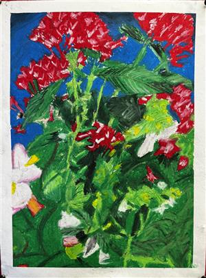 Painting artwork by Evelyn Gomez, North Shore Middle School